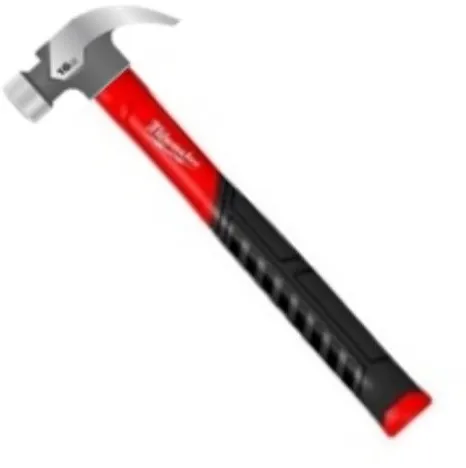 Milwaukee Klauenhammer Gebogen aus Fiberglas 450g