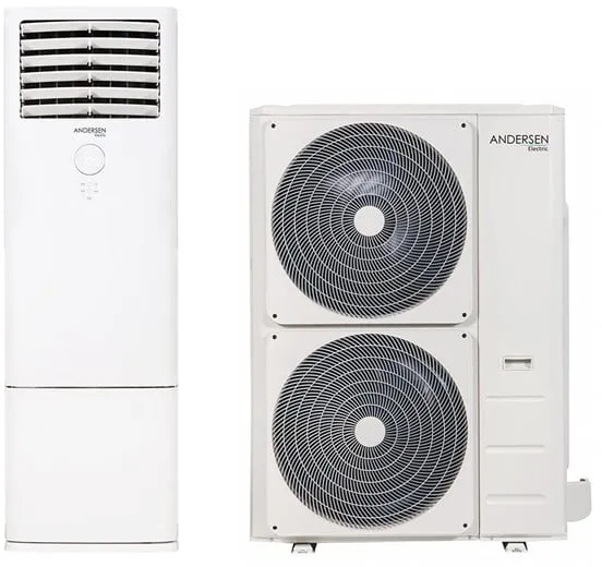 Andersen Electric Apollo 48000 Luft/Luft Wärmepumpe, 18,5 kW, 45–370 m², weiß